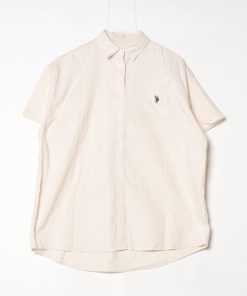 U.S. POLO ASSN. 「U.S. ASSN.」 半袖シャツ FREE ベージュ レディース