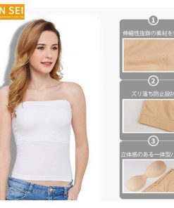 チューブ インナー レディース カップ付き ベア 無地 白 下着 ドレスインナー ブラカバー 秋 冬 秋冬 大人 20代 30代 40代 OL ママ