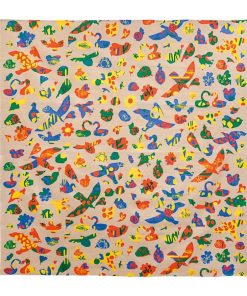 風呂敷 大判 約105cm 日本製 PATORI Happy bird 三巾 （ ふろしき 風呂敷き 大判風呂敷 ）